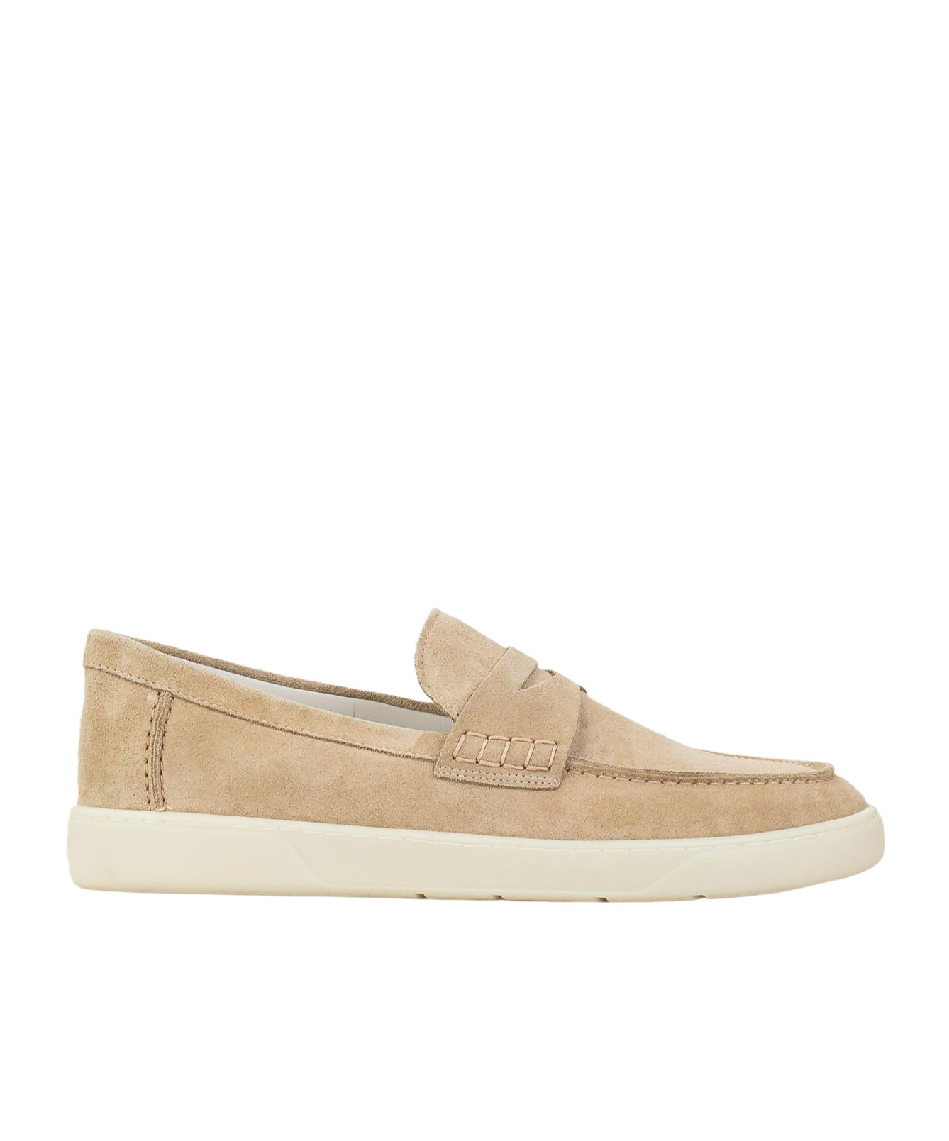 Hogan Suede Loafers Rubber Sole In Nude