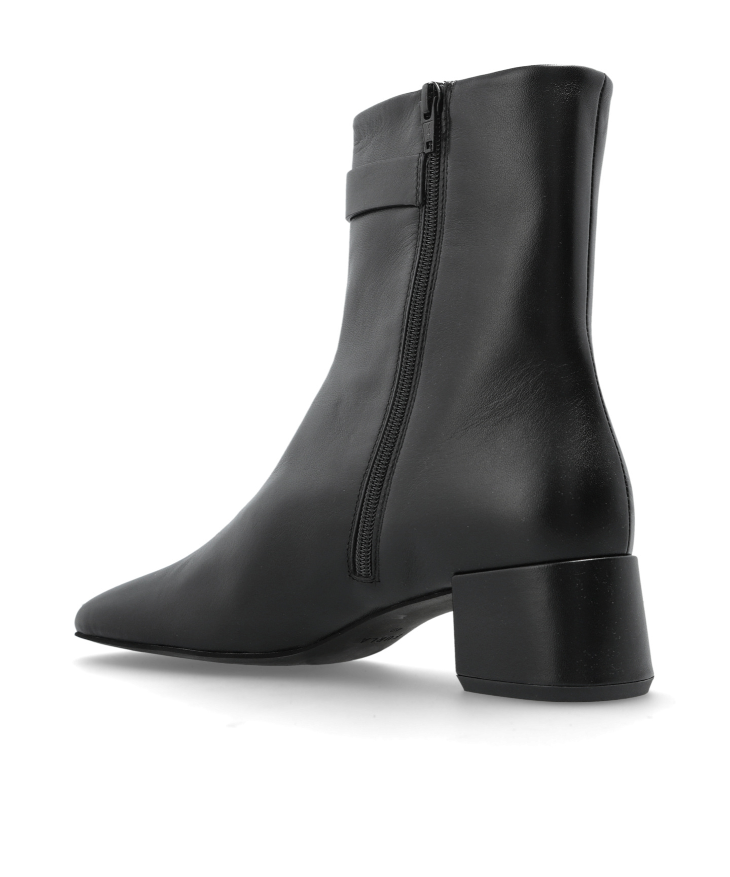 Furla Buckle-fastening Block-heel Boots In Black