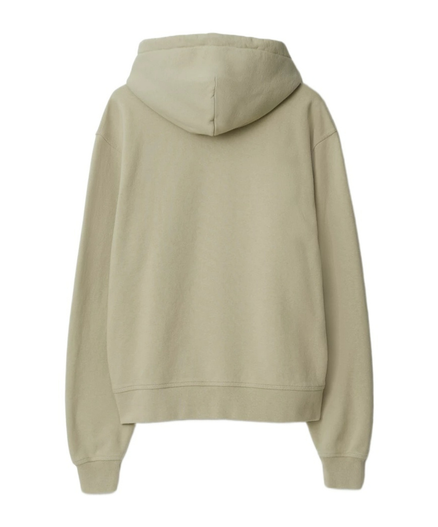 Burberry Cotton Zipper Sweatshirt In Nude