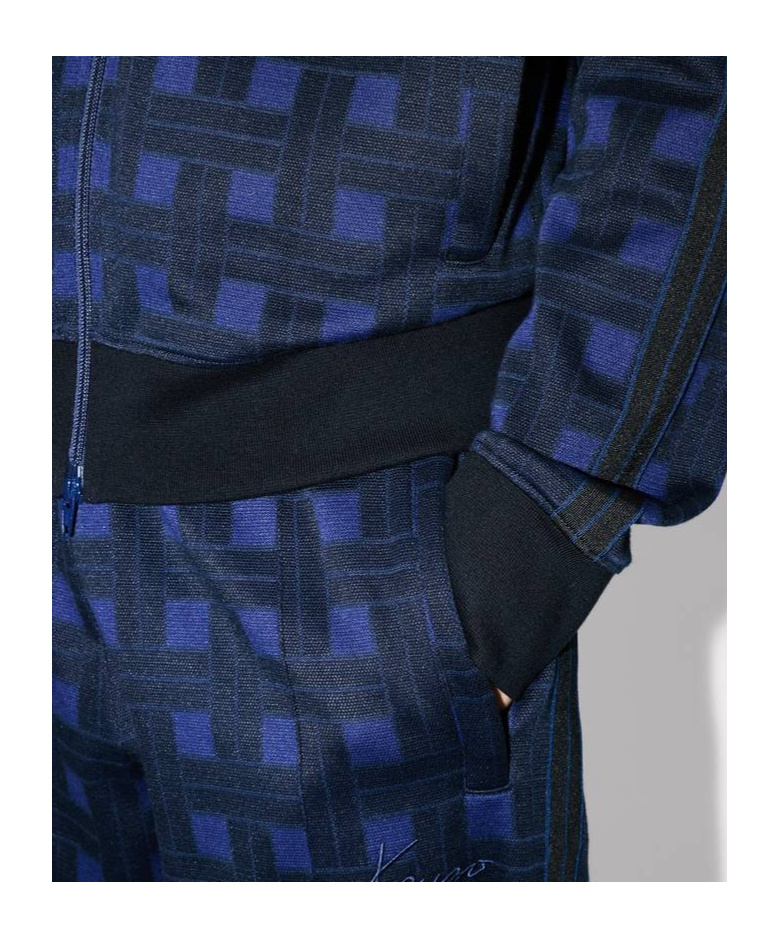 Kenzo ' Weave' Tracktop In Jacquard In Blue