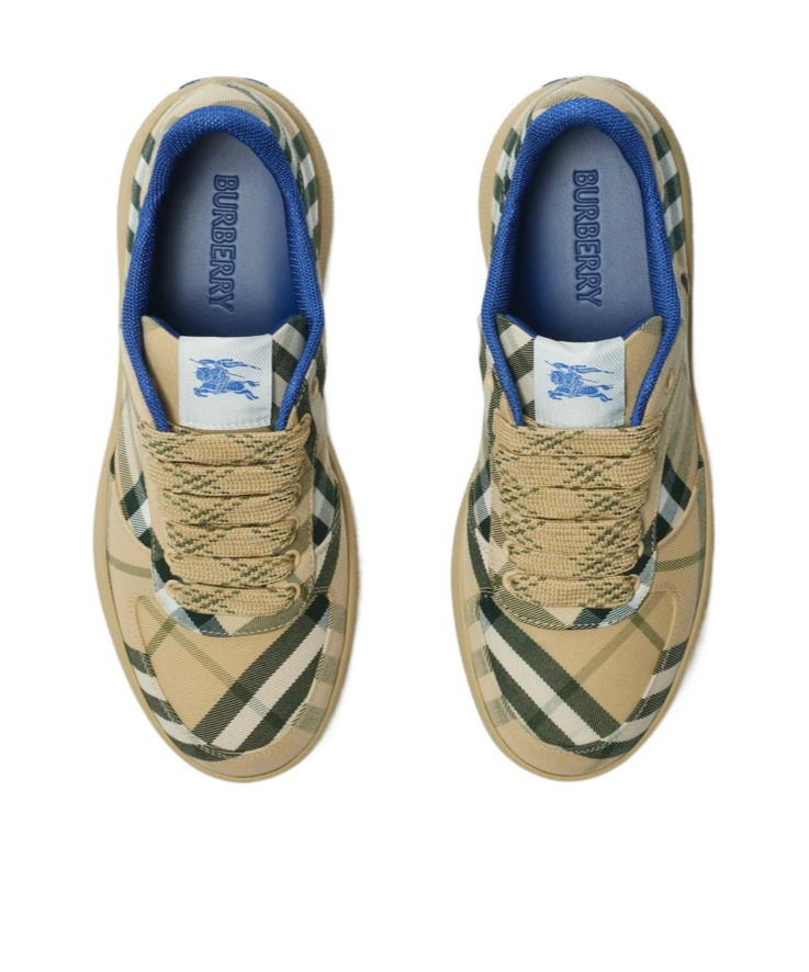 Burberry Women Embroidered Canvas Terrace Sneakers In Multi