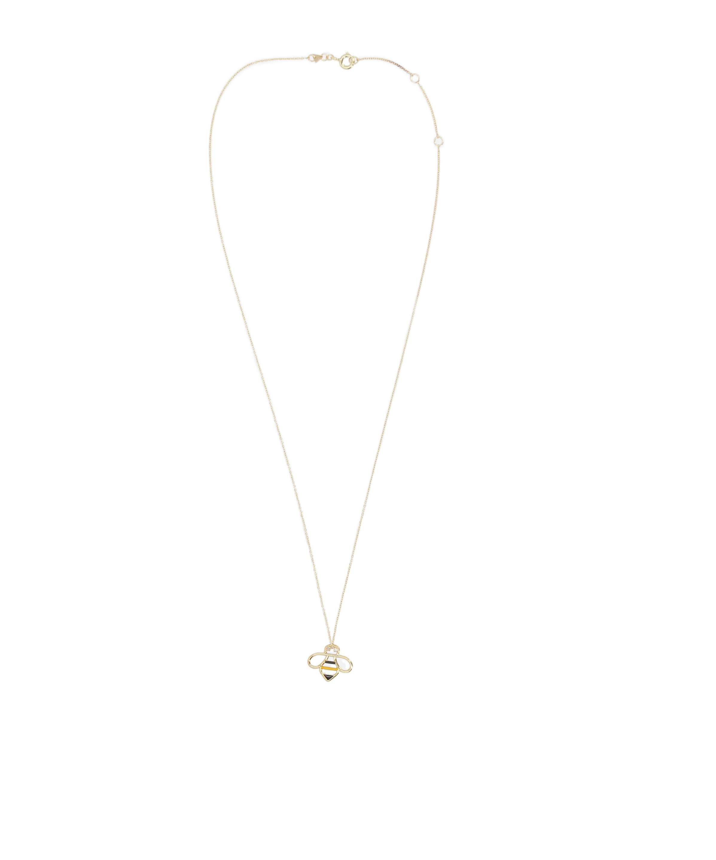 Aliita Bee Brillante Necklace In Enameled Yellow Gold