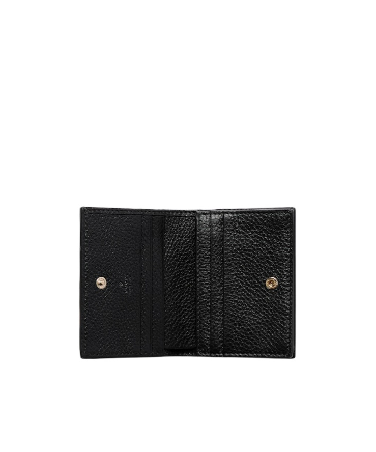 Gucci Gg Logo Mini Wallet In Black