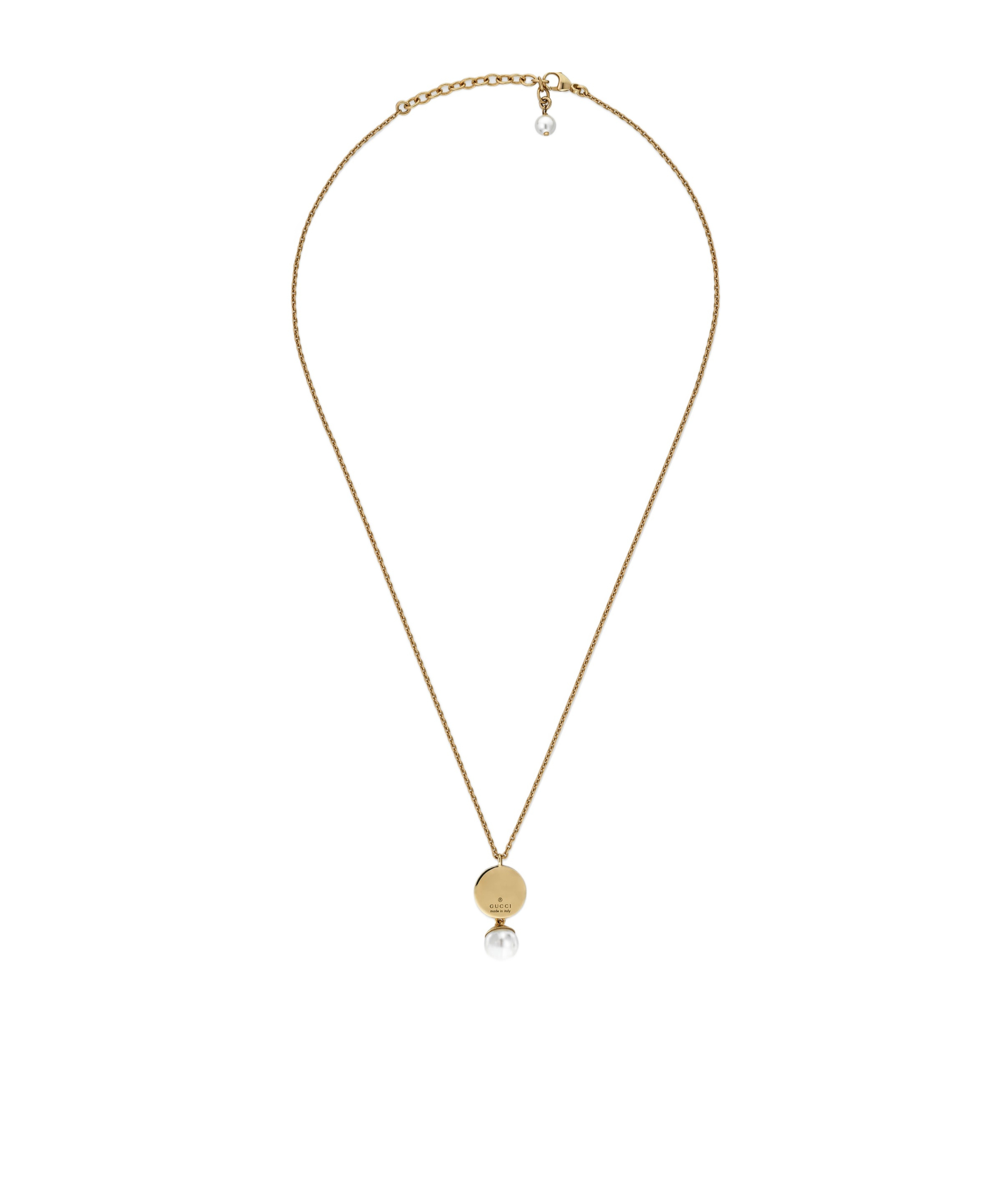 Gucci Pendant Necklace In Light Gold