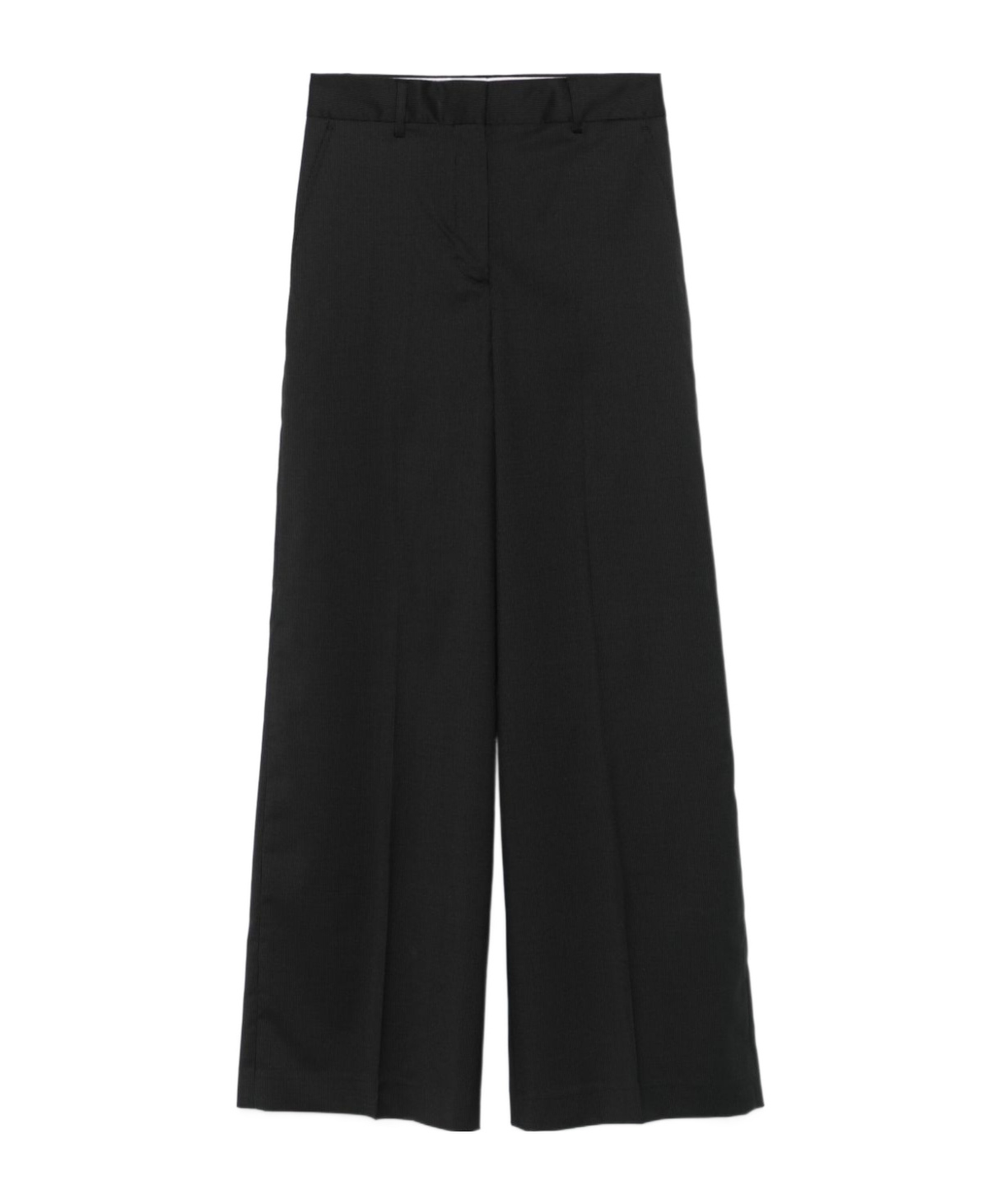 Shop Officine Generale Rosa Trousers In Black