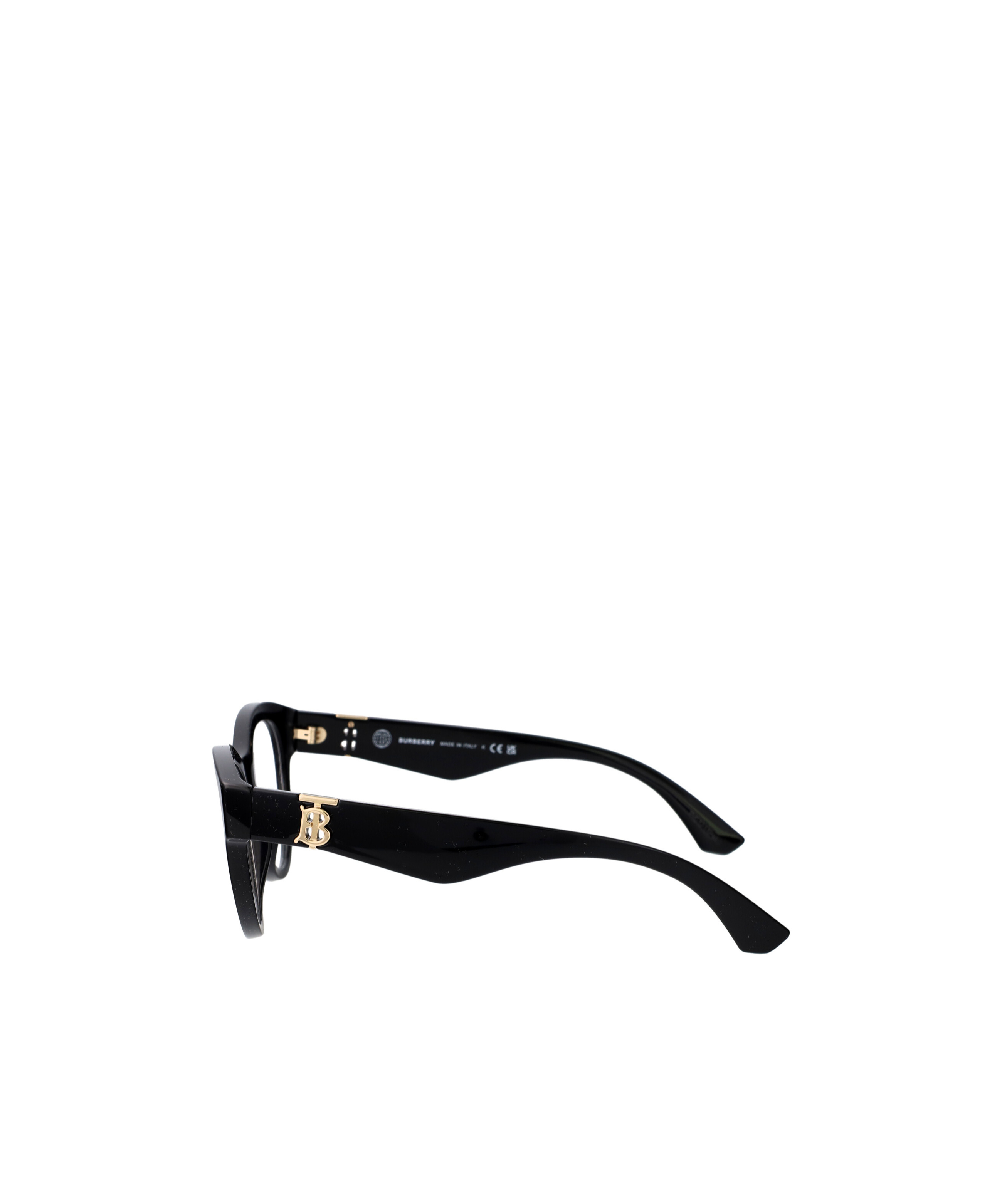 Burberry Eyewear Round Frame Glasses In Black