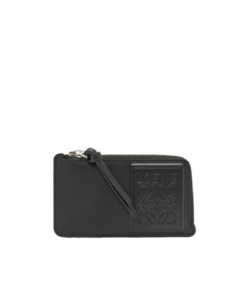 Loewe Zip-up Coin Cardholder In Black