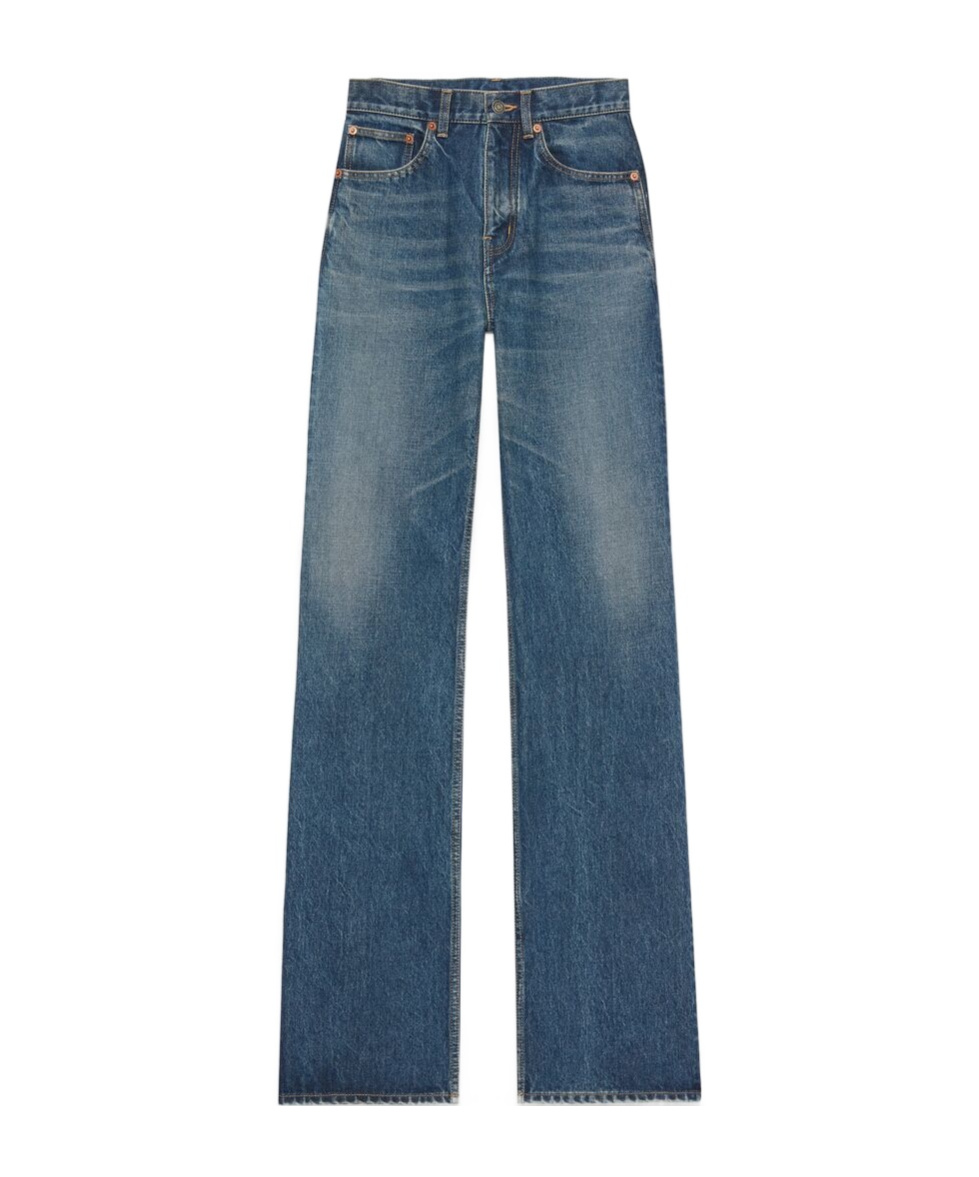 SAINT LAURENT CLYDE JEANS IN AUGUST BLUE DENIM