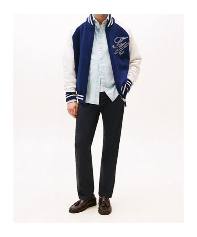 Tommy Hilfiger Belt Loop Casual Pants In Blue