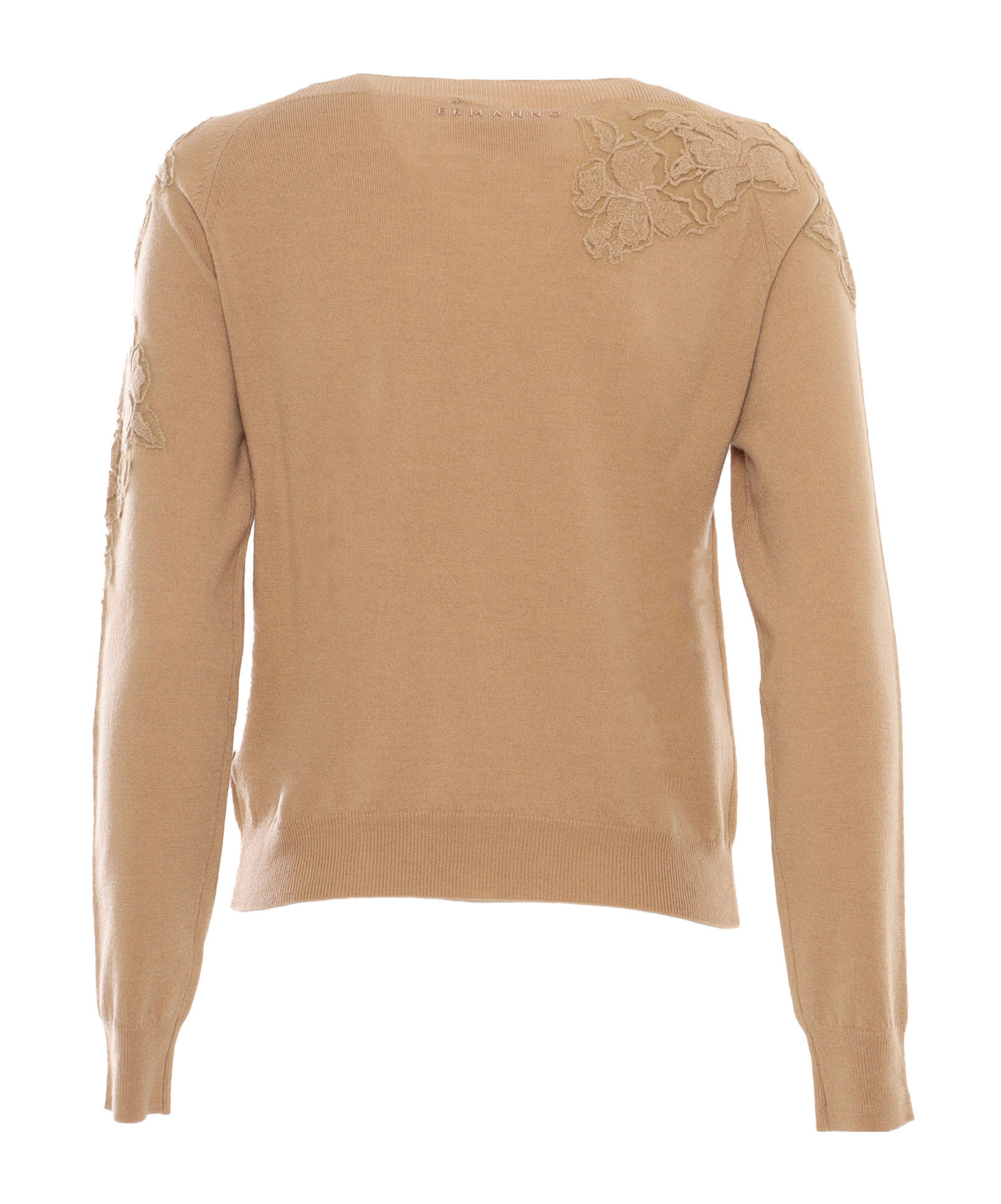 Ermanno Scervino Long-sleeved Pullover In Nude
