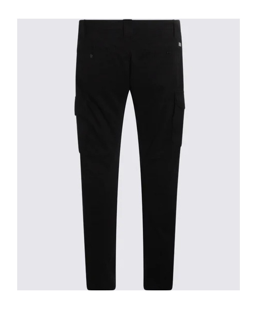 C.p. Company Utility Trousers With Belt Loops And Cargo Pockets In Black