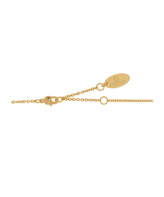 Vivienne Westwood Embellished Necklace In Yellow