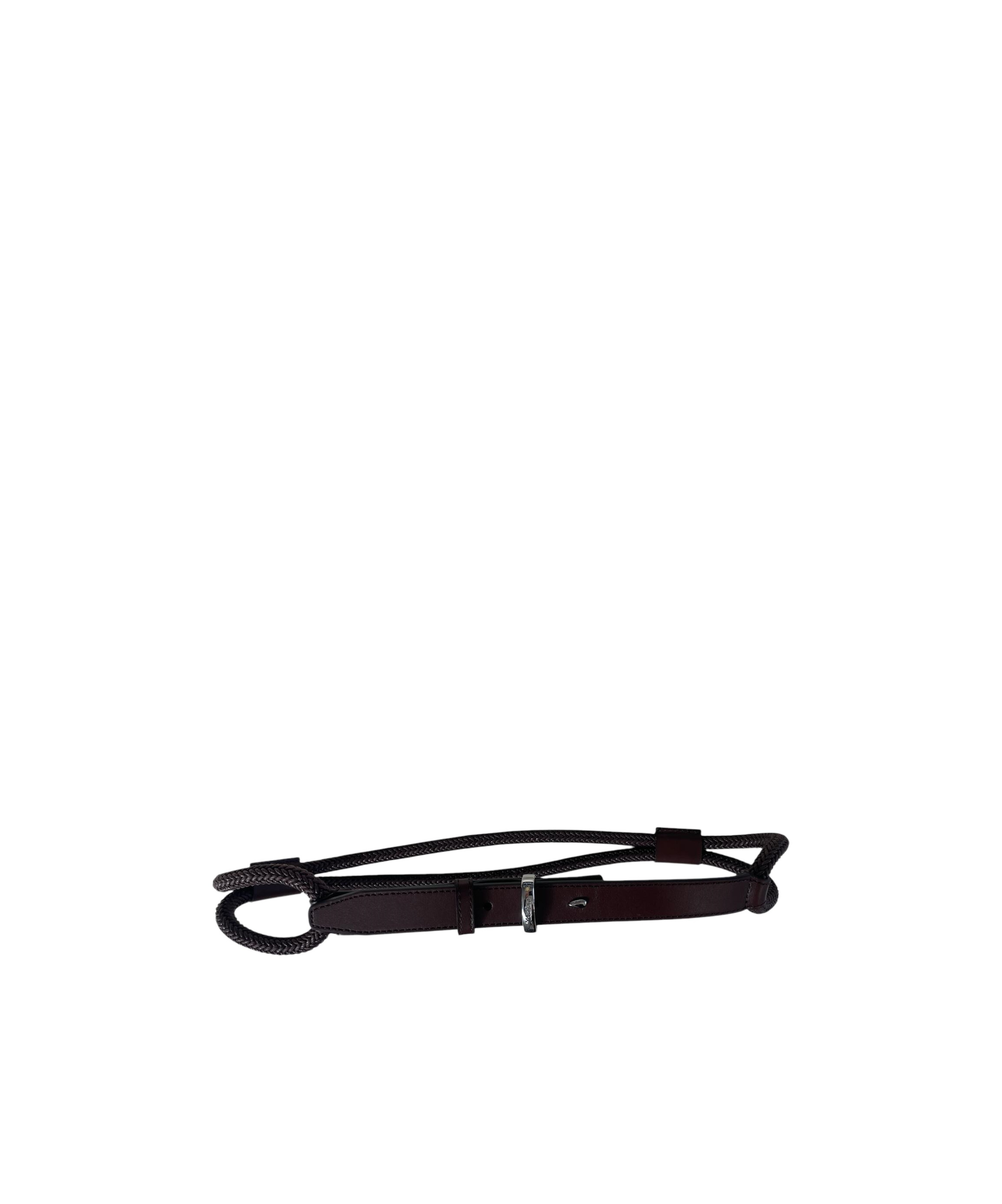 Max Mara Rope Loop Belt In Black