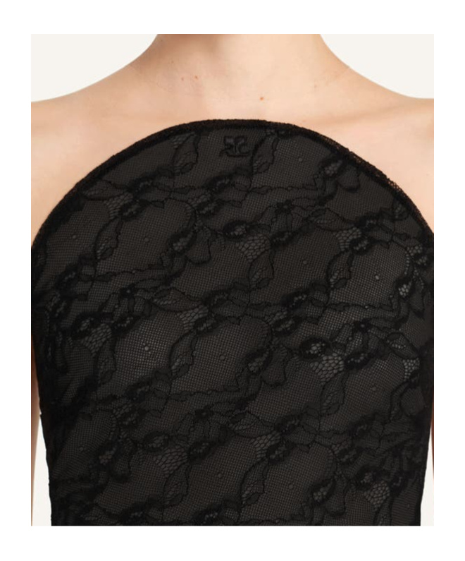 Courrèges Courreges Pre Illusion Circle Bodysuit In Neutral
