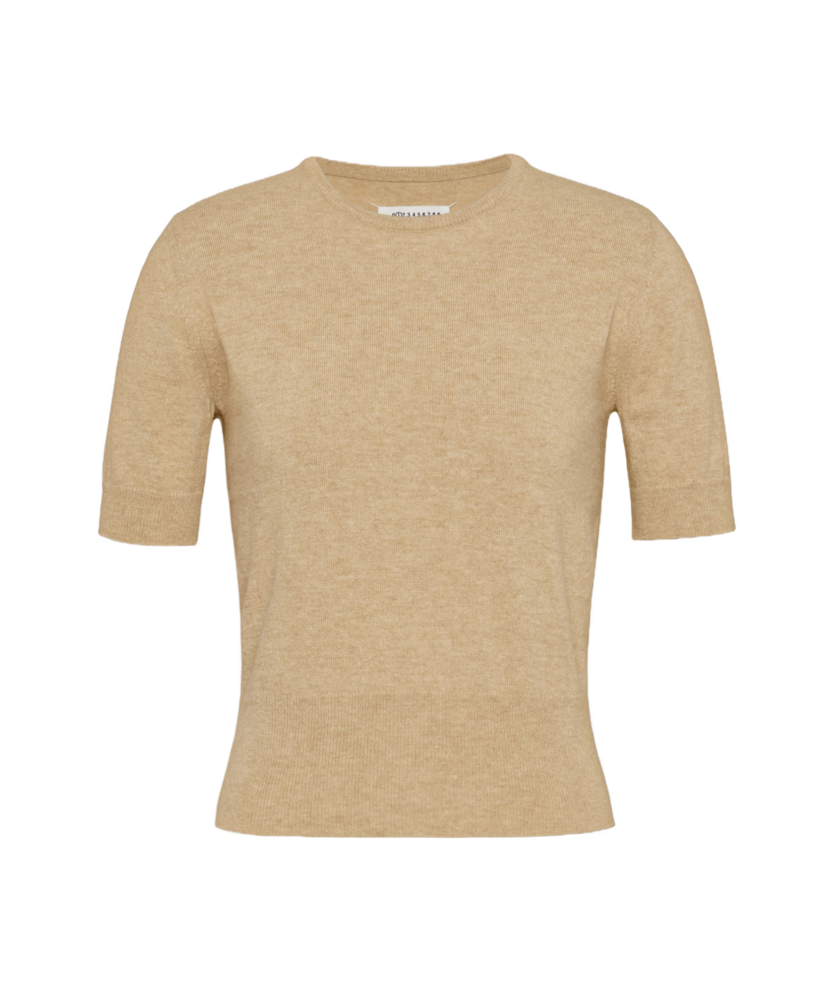 Maison Margiela Crew-neck Virgin Wool Jumper In Nude