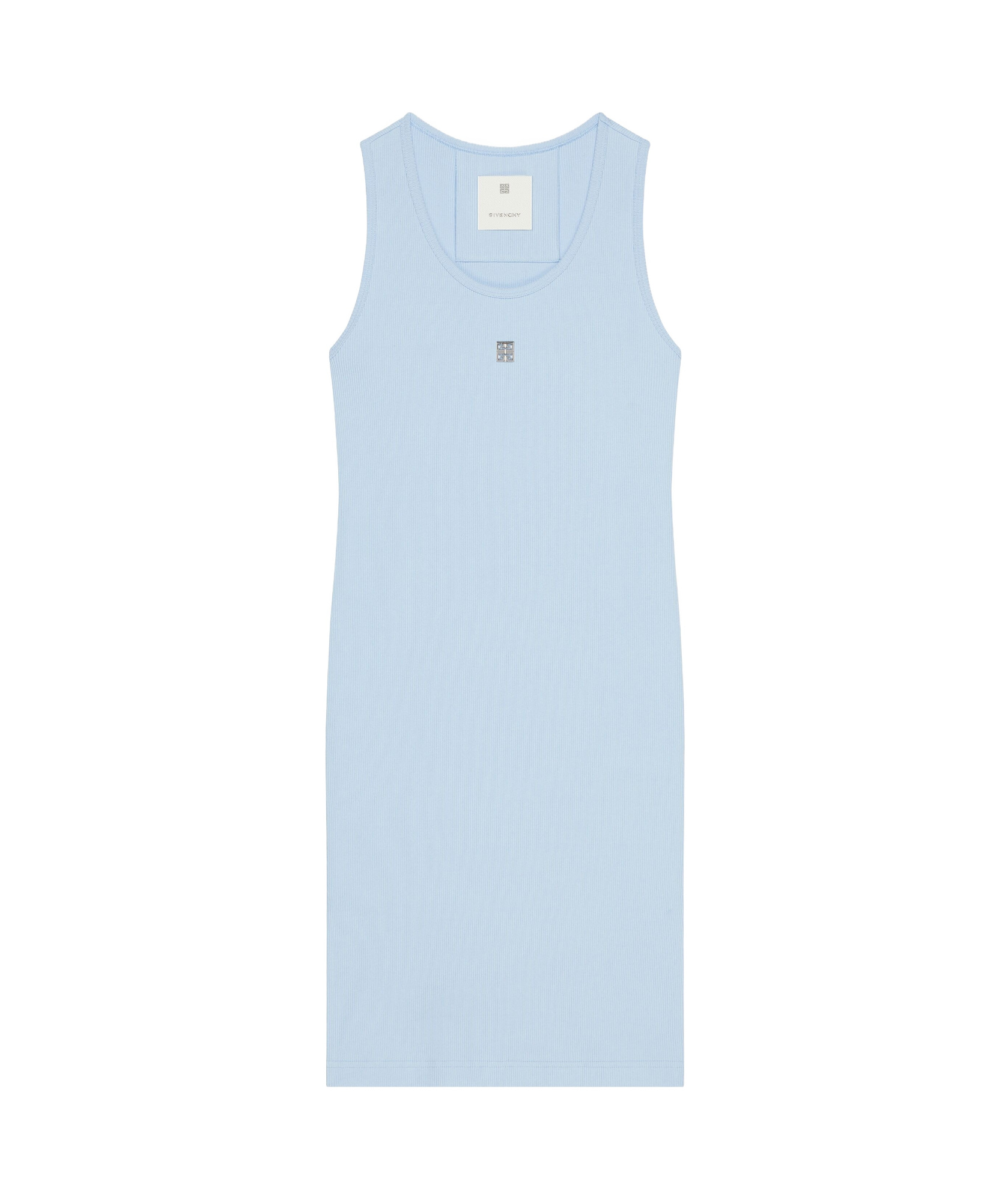 Givenchy 4g Rib Tank Dress In Sky Blue