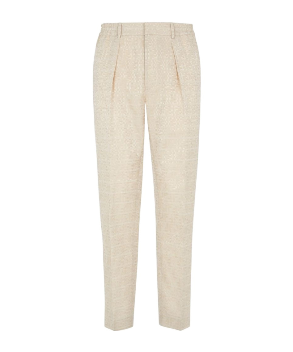Fendi Sophisticated Stone Blend Trousers In Nude