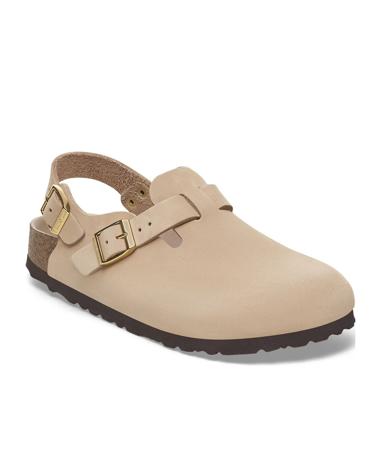 Birkenstock Nubuck Leather Sandals In Neutral