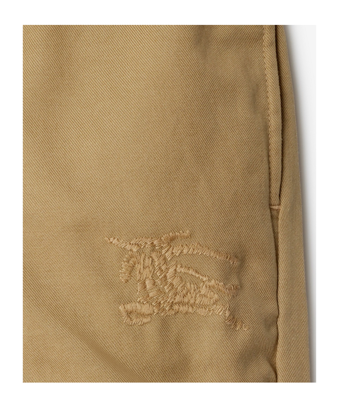 Burberry Equestrian Knight Trousers In Green