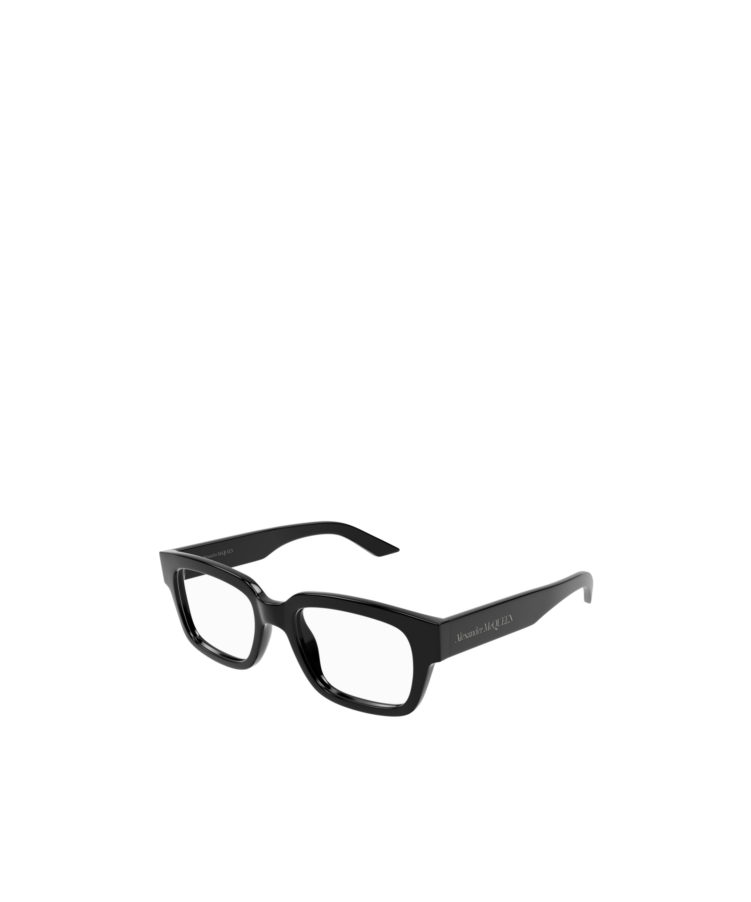Alexander Mcqueen Eyewear Square Frame Glasses In Black