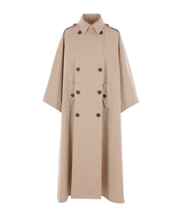 Brunello Cucinelli Double Breasted Coat In Brown