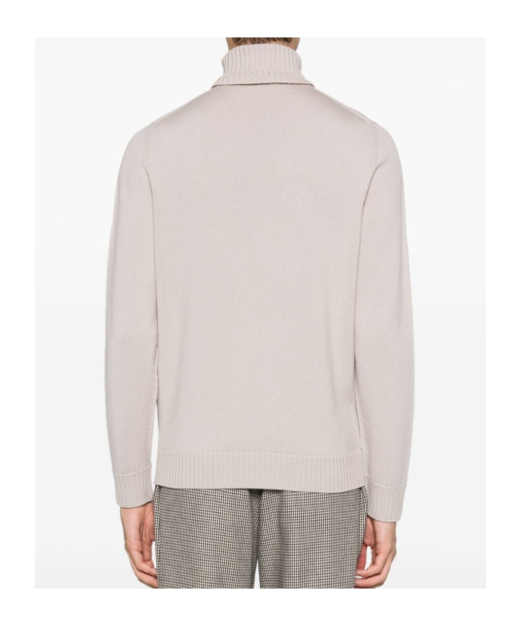 Drumohr Wool Turtleneck Sweater Long Sleeves In White