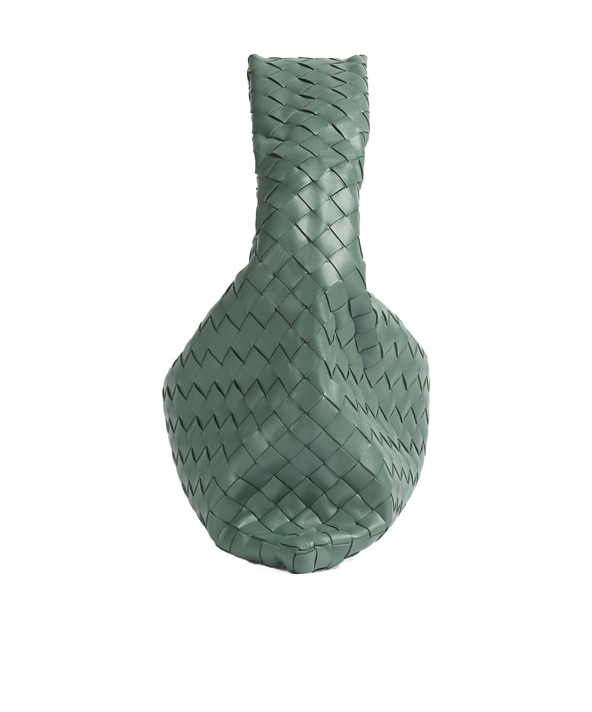 Bottega Veneta Small Hop Shoulder Bag In Intrecciato Leather In Green