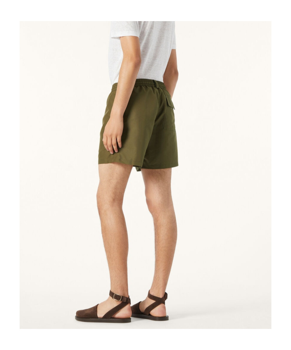 Loro Piana Bay Straight-leg Mid-length Swim Shorts In Green