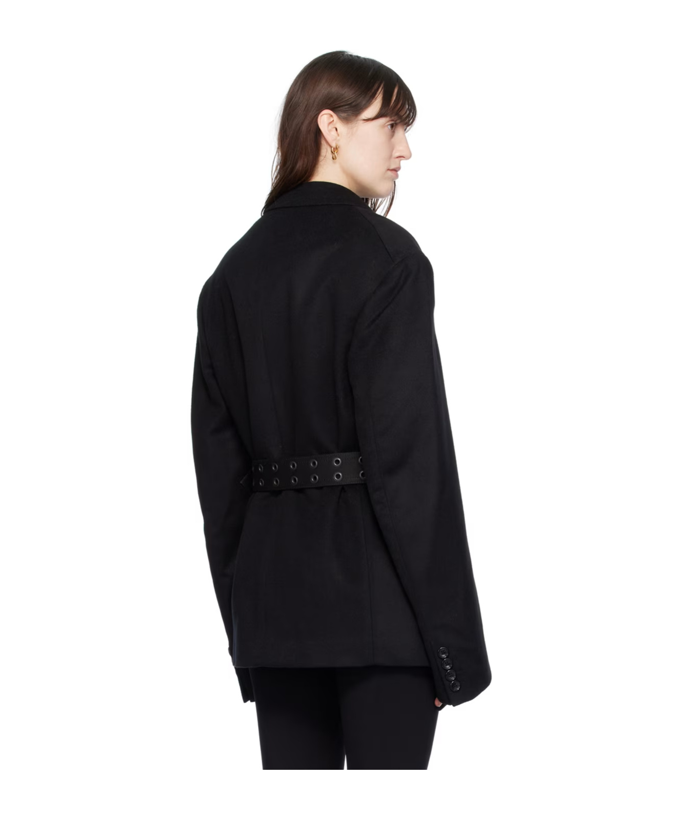 Junya Watanabe Peak-lapels Wool-blend Blazer In Black