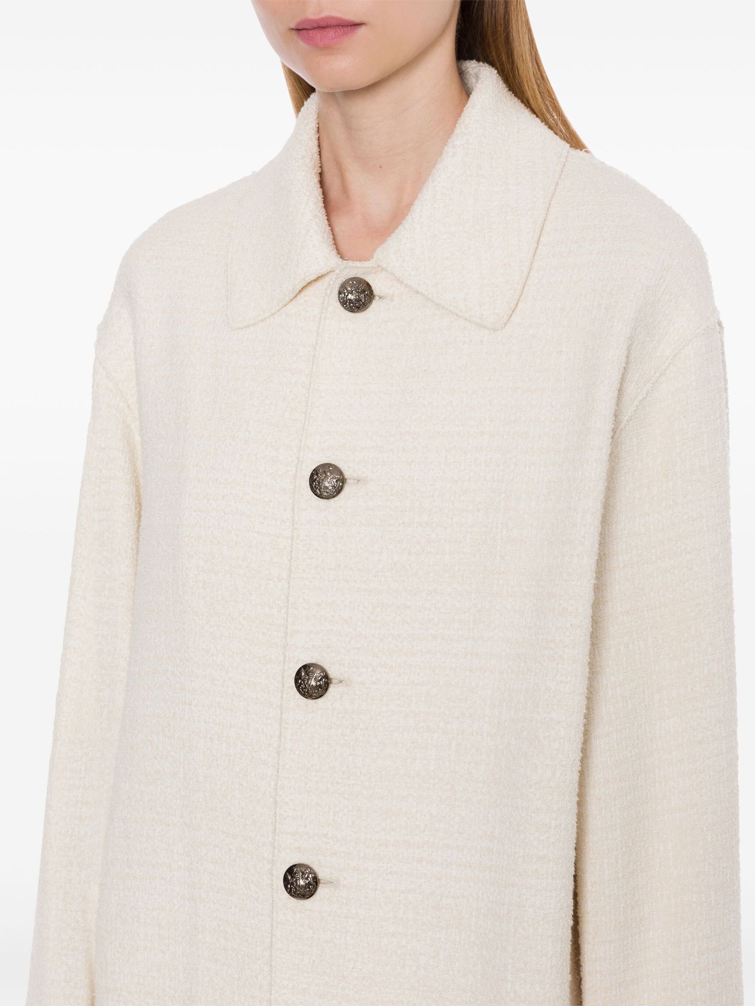 Shop Philosophy Di Lorenzo Serafini Single-breasted Casual Jacket In White
