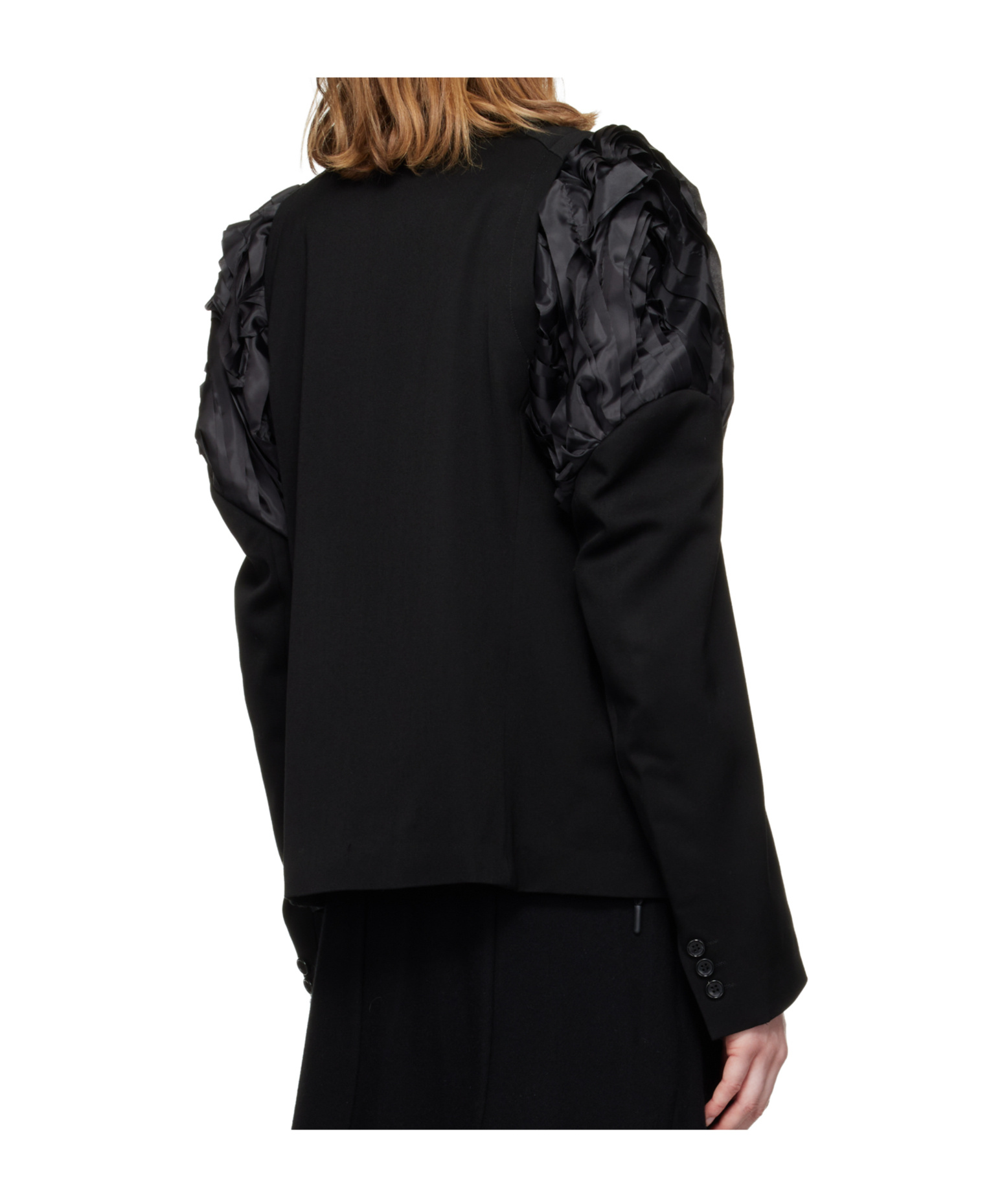 Comme Des Garçons Long-sleeved Suit Jacket In Black