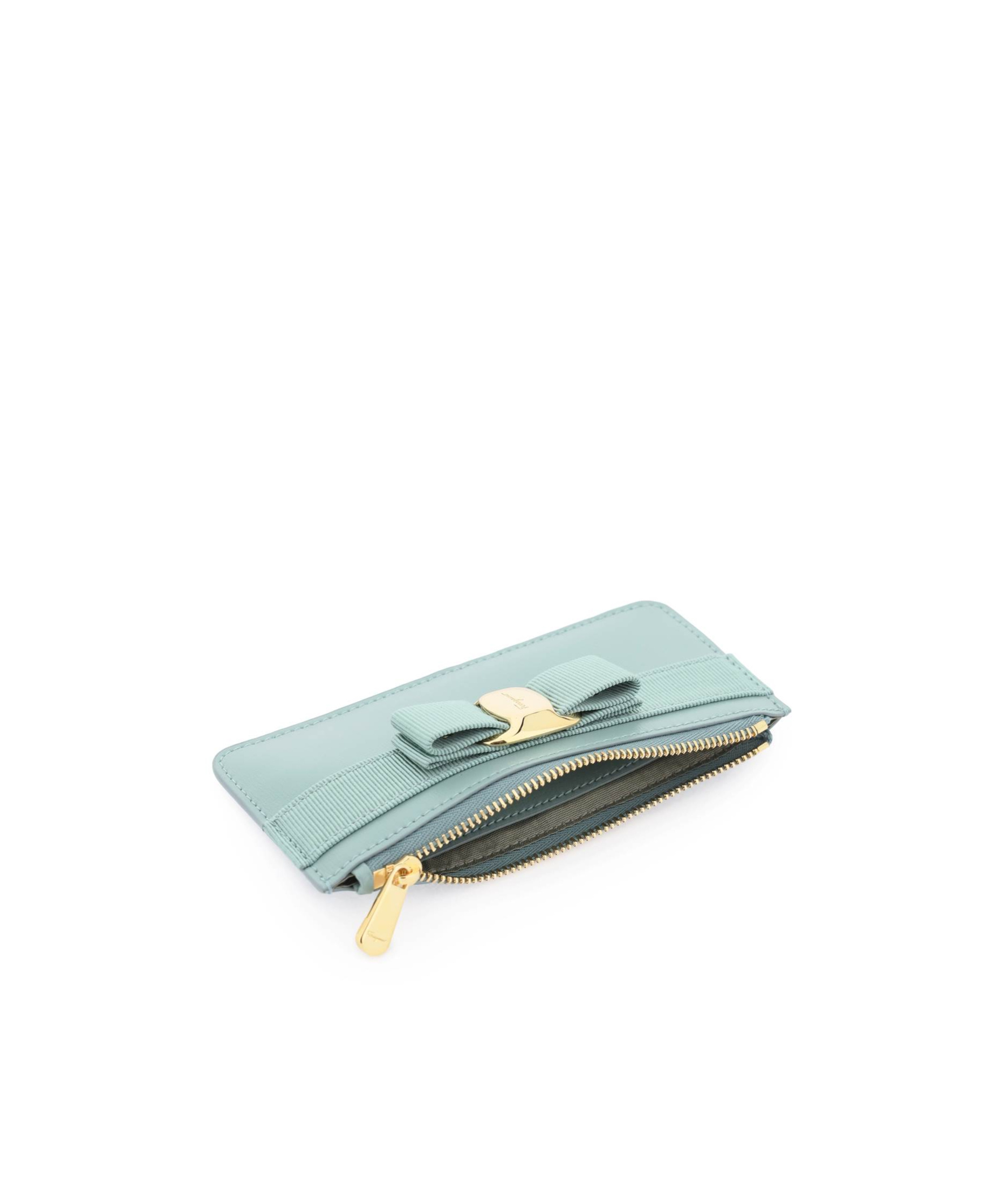Ferragamo Logo Card Pack In Green
