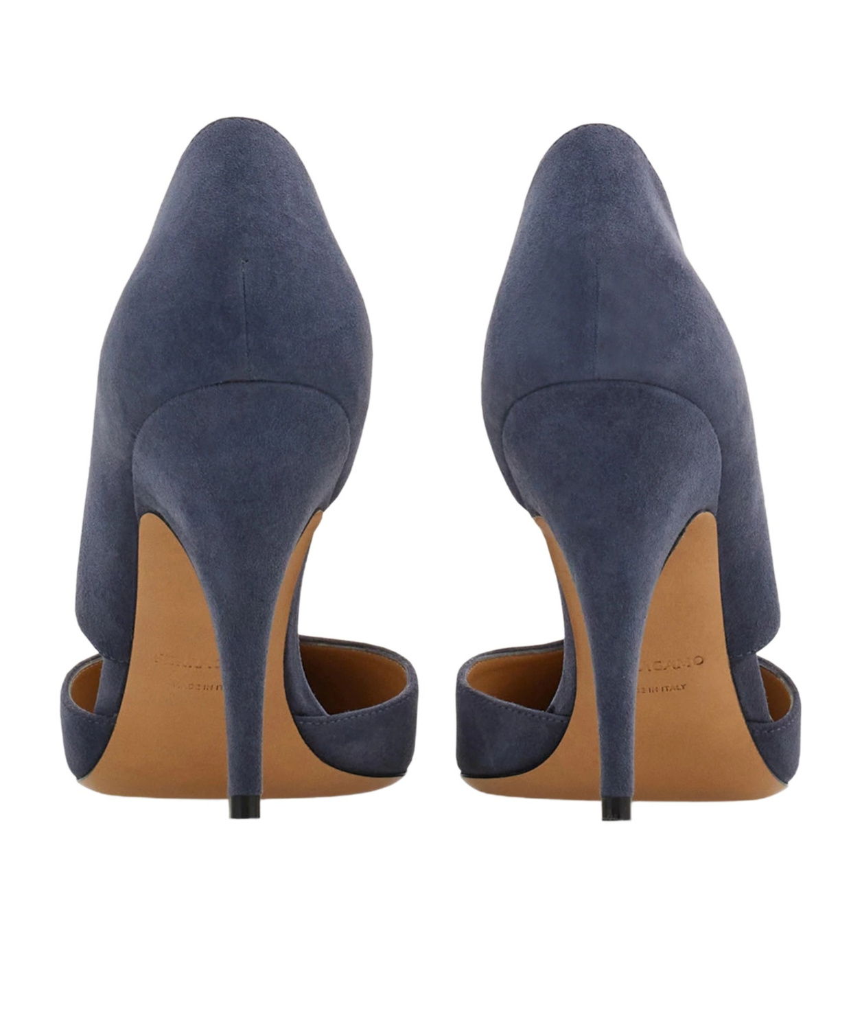 Ferragamo 95mm Gancini Leather Pumps In Blue