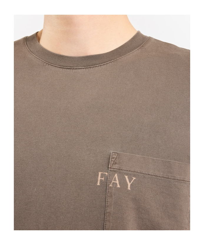 Fay Logo-print T-shirt In Gray
