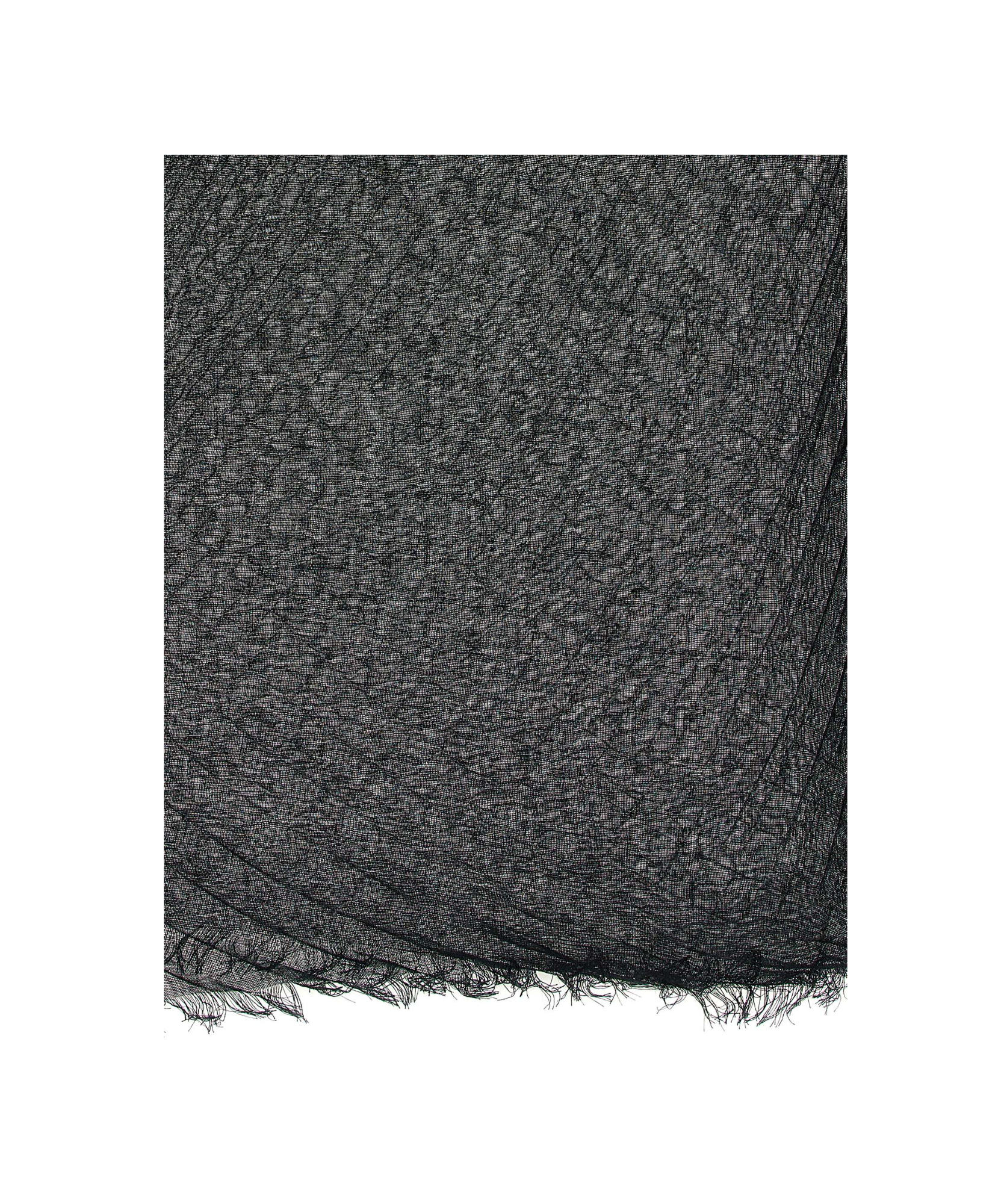 Issey Miyake Ramie Pleats Scarves And Foulards Black In Black