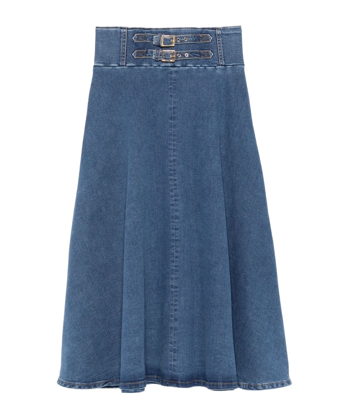 Liu •jo Zippered Skirt In Blue