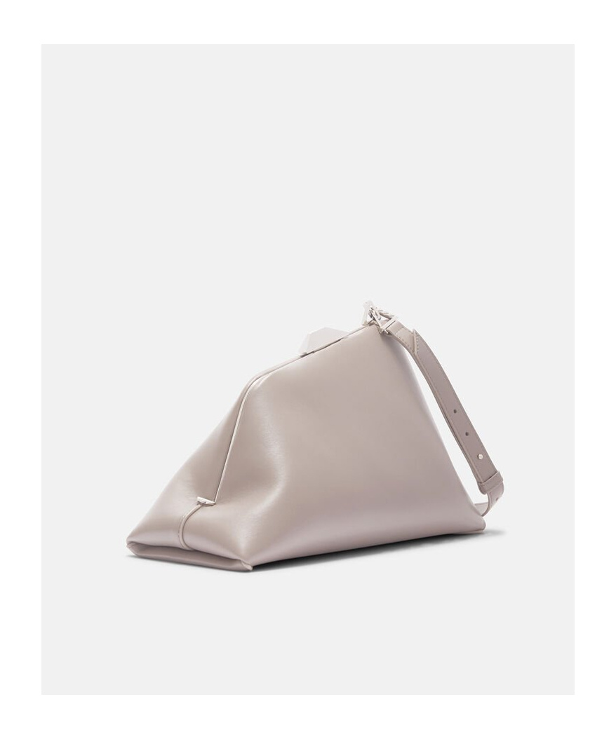 Shop Attico Day Off Shoulder Bag In Nude