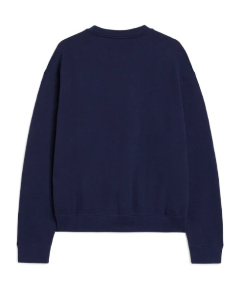 Jil Sander Cotton Logo Sweatshirt In Blue