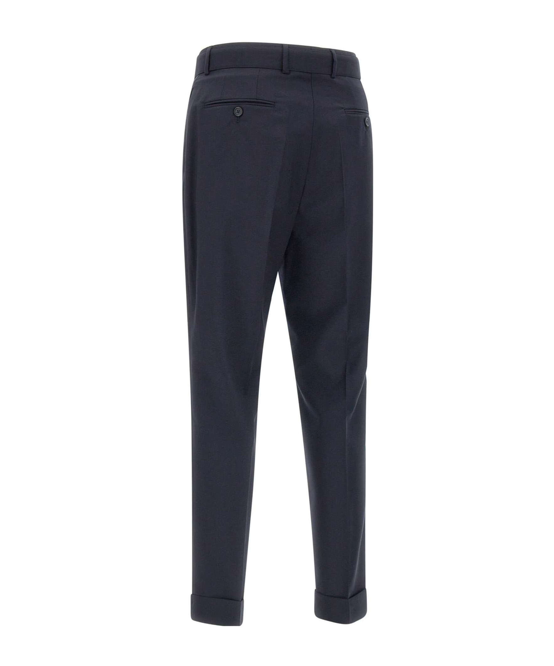 Officine Generale Officine Générale Pierre Formal Pants In Deep Navy Blue