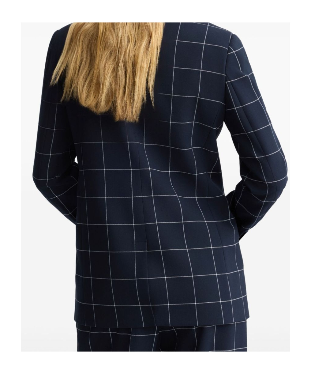 Liu •jo Double-breasted Check Blazer