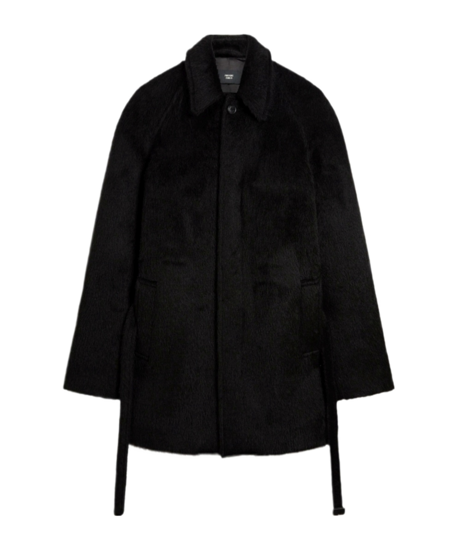 Phoebe Philo Cropped Car Coat In Black