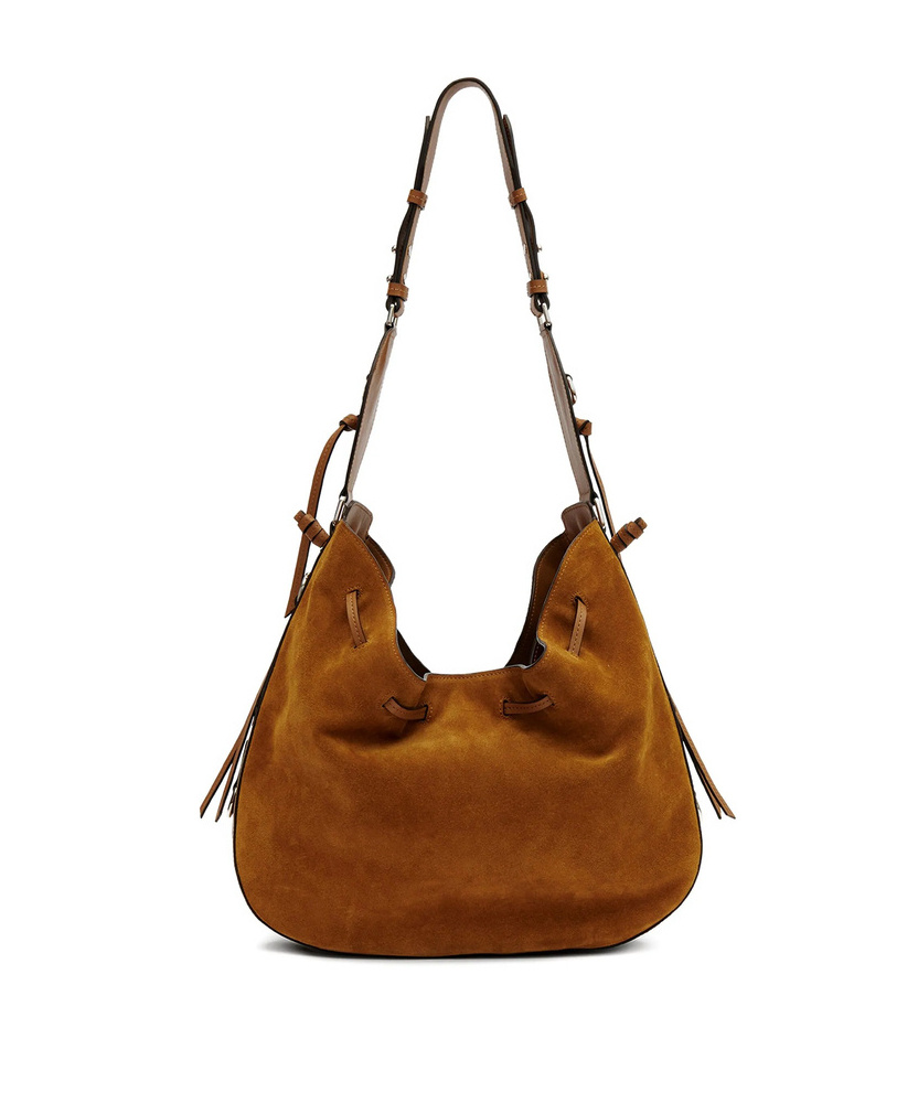 Isabel Marant Drawstring Bolton Shoulder Bag In Brown