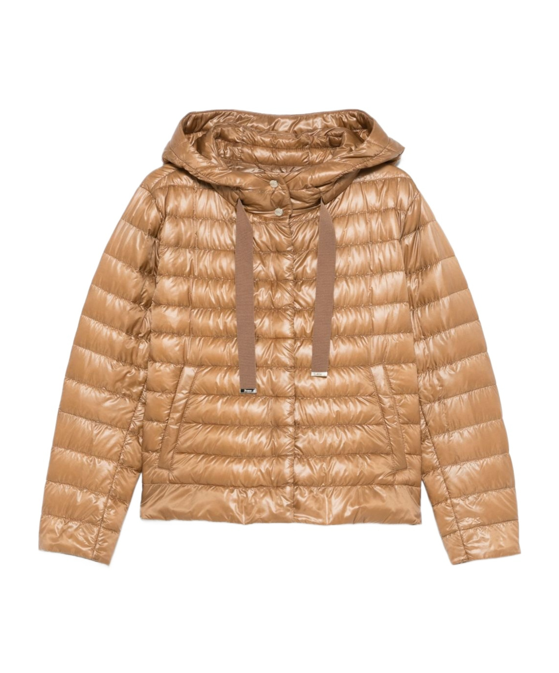 Herno Quilted Hooded Drawstring Puffer Jacket In Multi