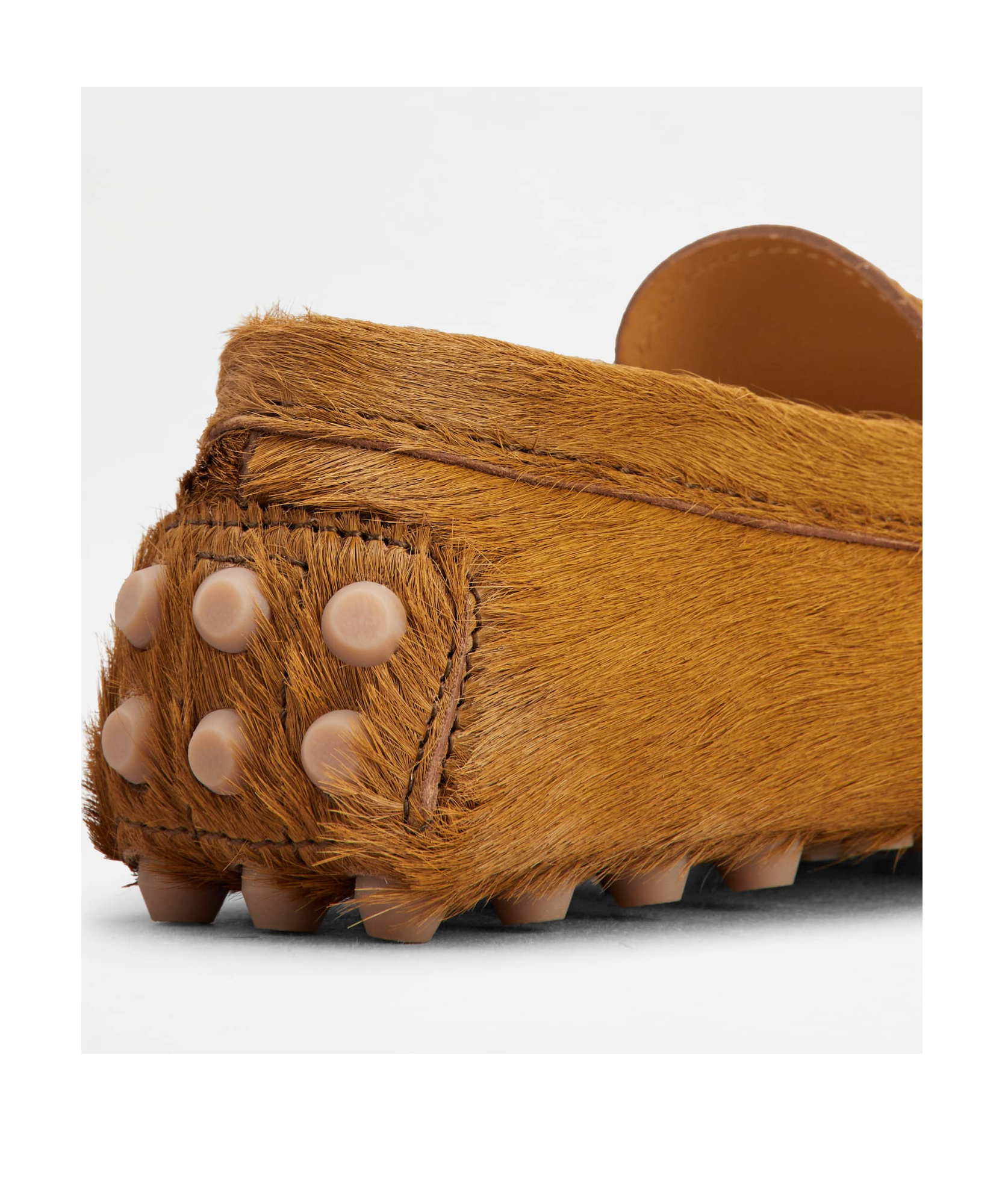Tod's Gommino Calf-hair Loafers In Brown