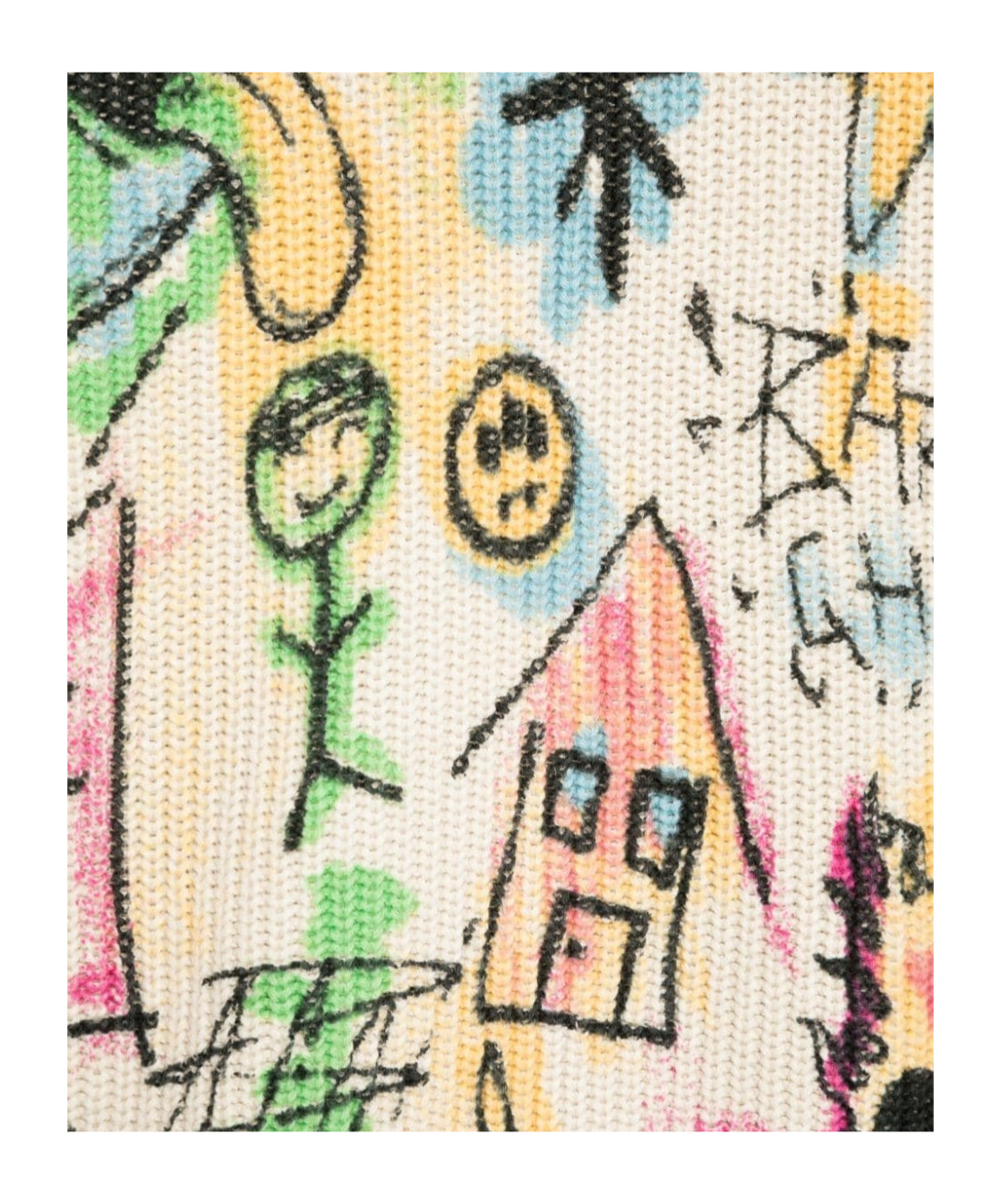 Barrow Graffiti-print Sweater In White