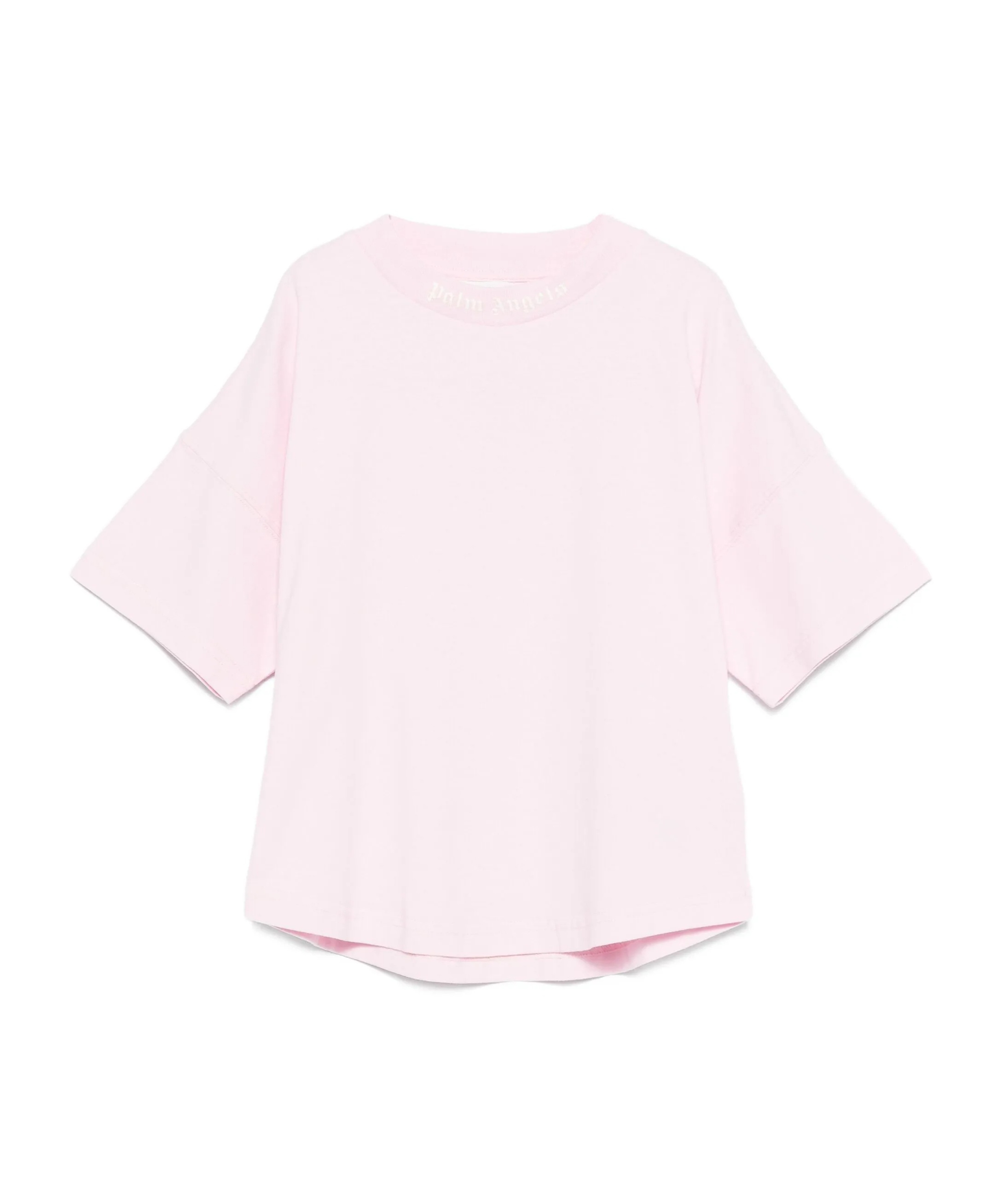Palm Angels Crew Neck T-shirt In Pink