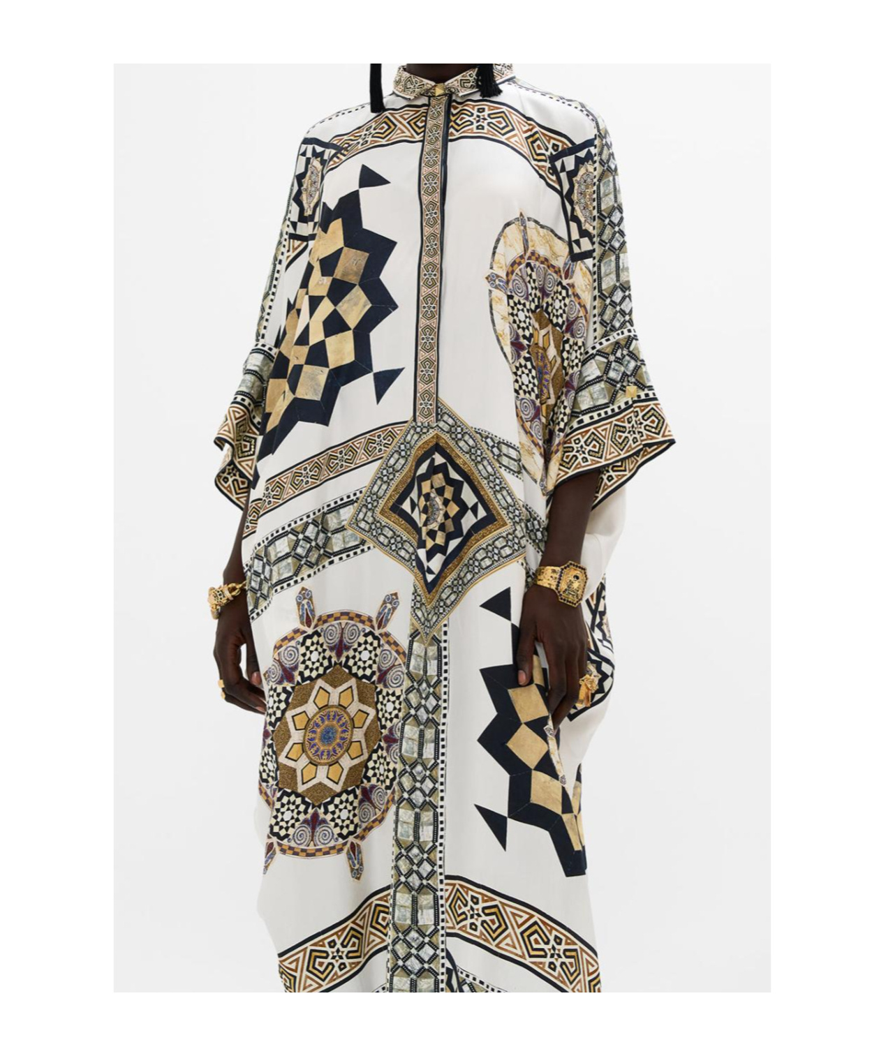Shop Camilla Bat-sleeve Robe In White
