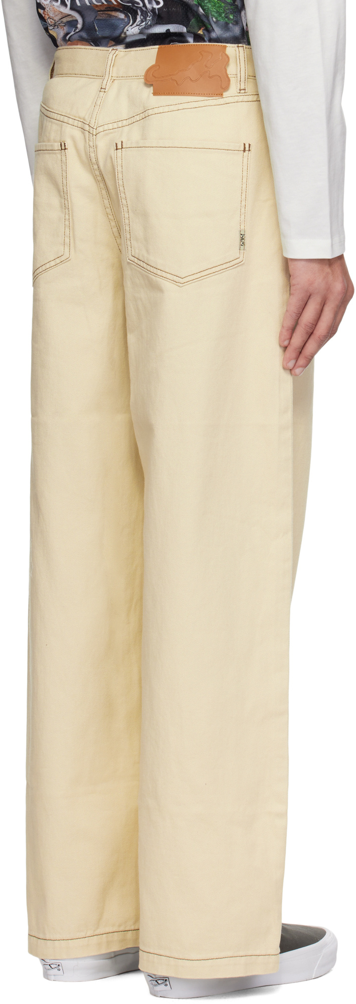 Perks And Mini Beige Alto Jeans In Nude