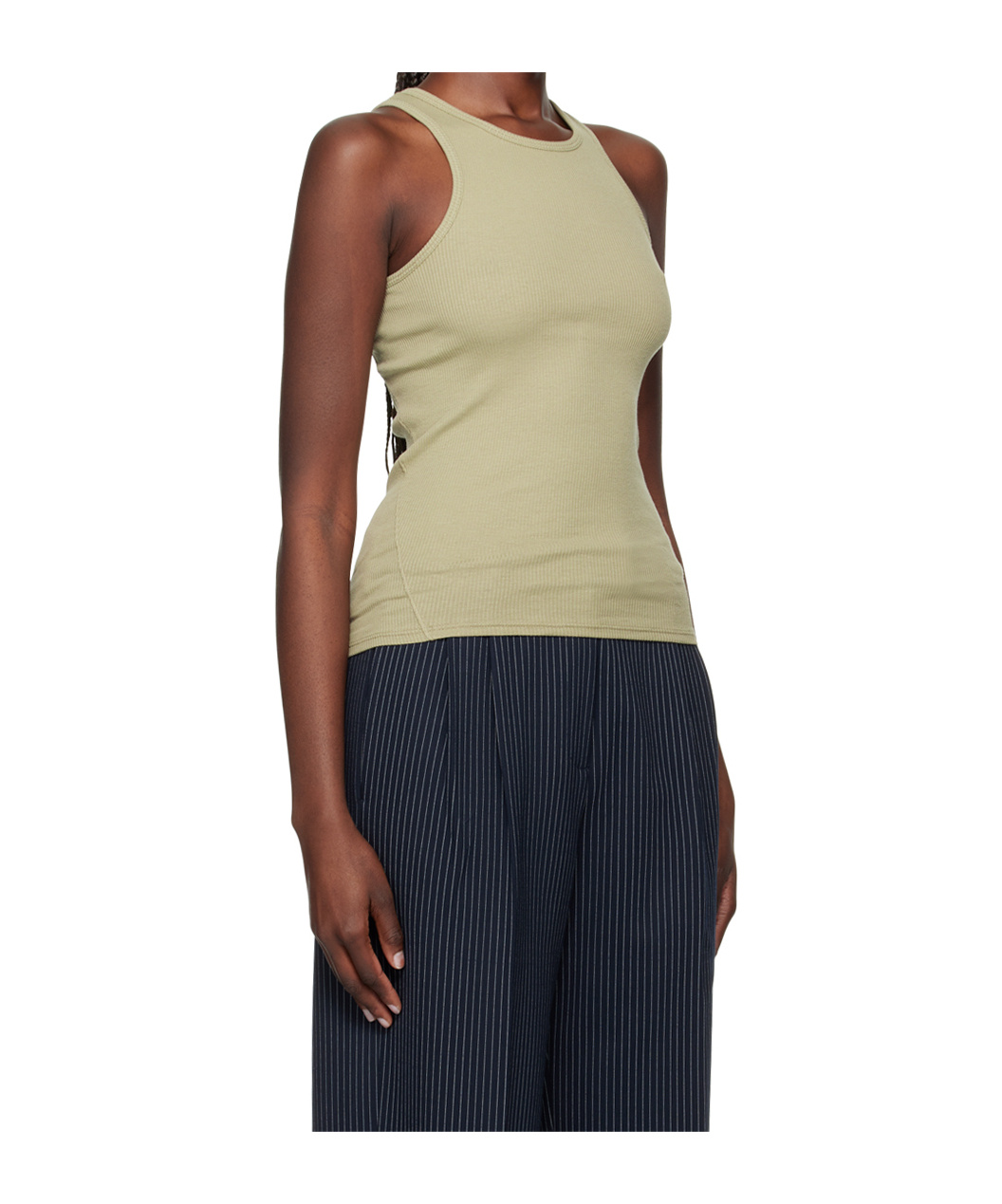 Rag & Bone Rib Round-neck Vest In Black