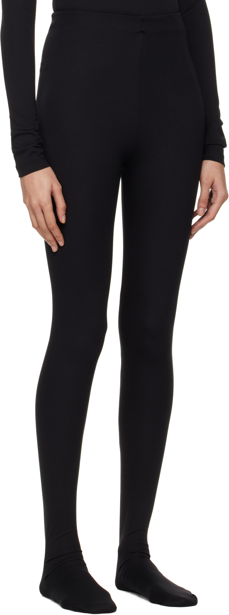 WARDROBE.NYC ELASTIC PLAIN KNITTED SKINNY PANTS